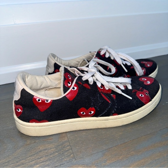 Black and red Converse Comme des Garçons x Pro Low PLAY. - Picture 2 of 4
